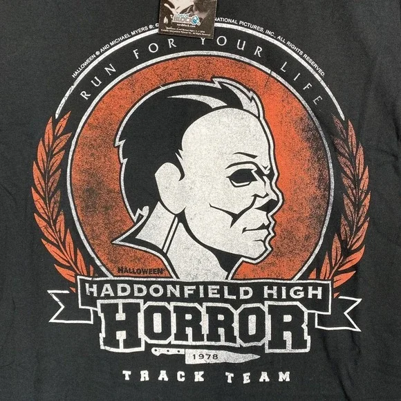 Halloween Haddonfield High Horror Track Team Shirt M Gildan Softstyle 2016 - Picture 4 of 10